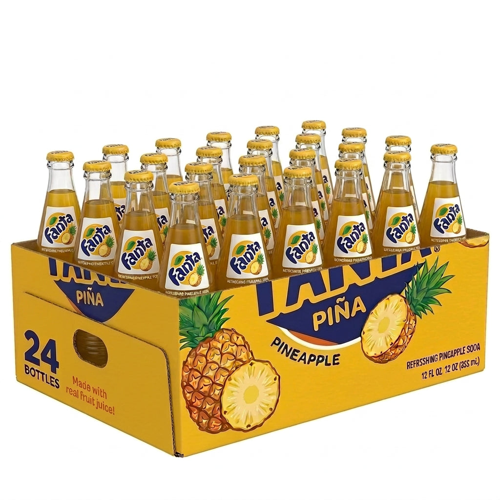 Fanta Glass Pineapple (355ml) 24/12oz
