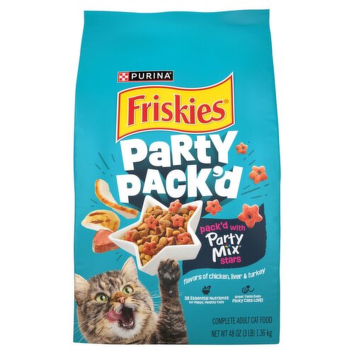Friskies Party Pack'd Party Mix Stars 3lb 48oz