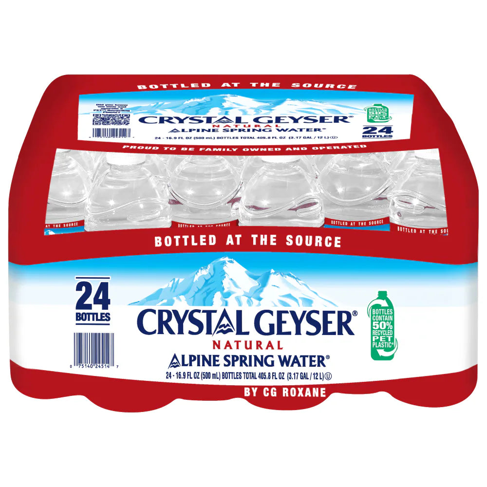 Crystal Geyser Water 24/16.9oz 500ml