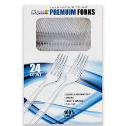 DispozeIt Plastic Fork Cutlery 24ct