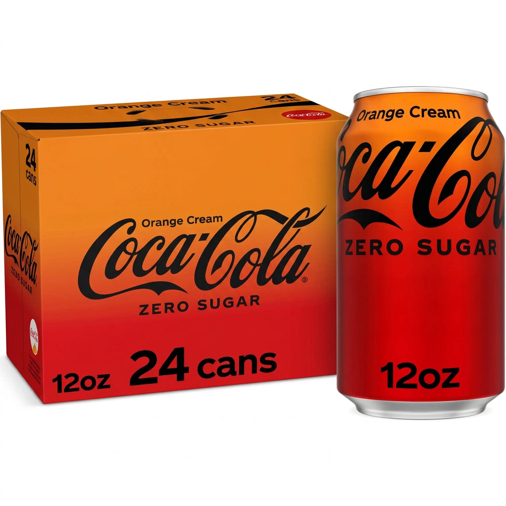 Coca Cola Zero Orange Cream 24ct/20oz