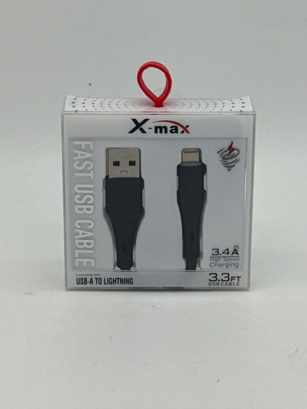X-Max USB-A to Lightning Fast Cable Charger iPhone