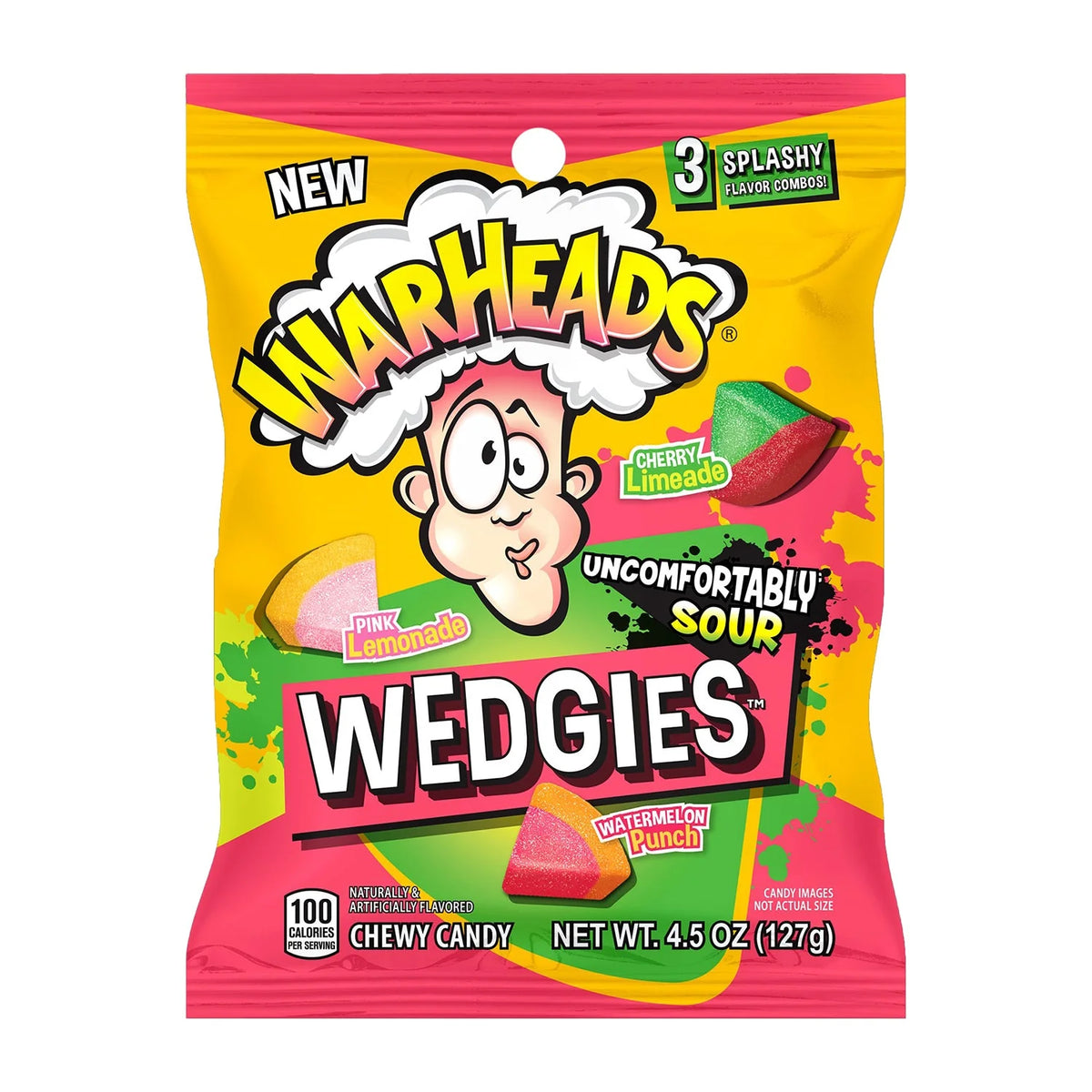 WarHeads Sour Wedgies 12ct Pink Lemonade