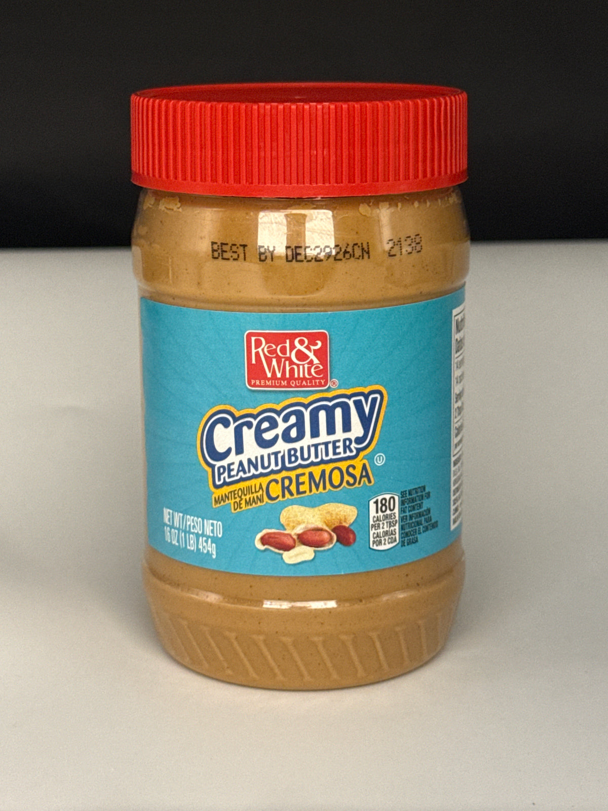 Red & White Creamy Peanut Butter 16oz