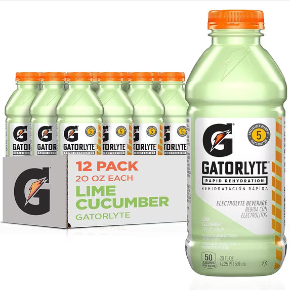 Gatorlyte Cucumber Lime 12/20oz