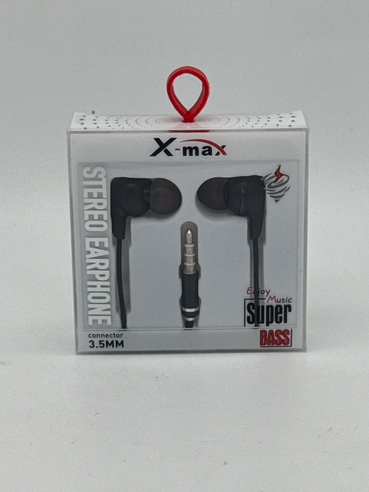 X-Max Stereo Earphone 3.5mm Connector Black