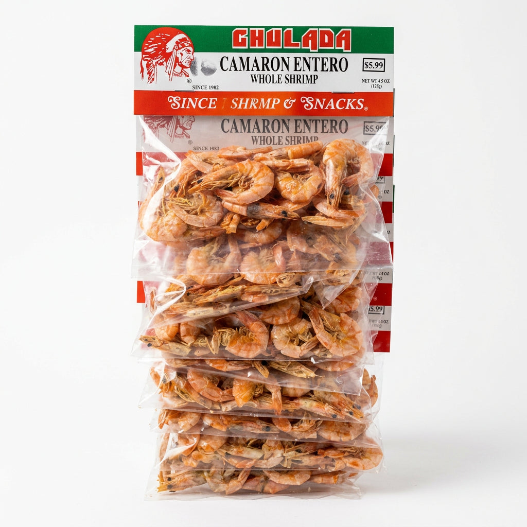 Chulada Camaron Entero Whole Shrimp 12/$2.49