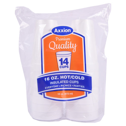 Axxion Foam Cups 16oz 14ct