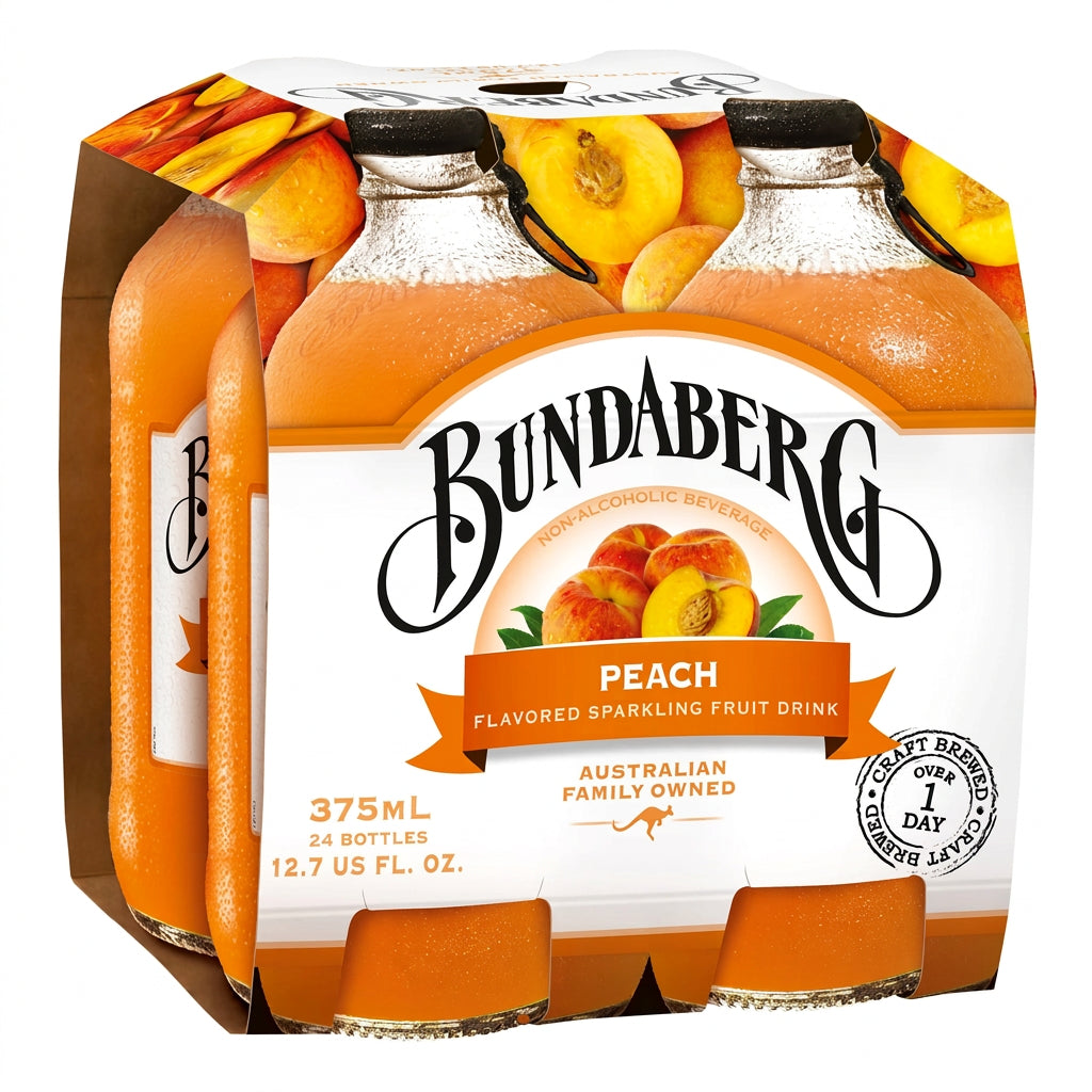 BundABerg Peach 6x4 24/12.7oz Glass