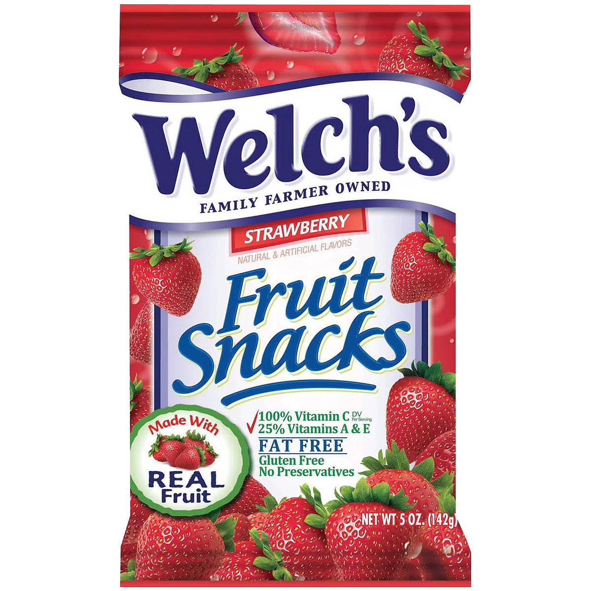 Welch's Fruit Snacks Strawberry 5oz 142g