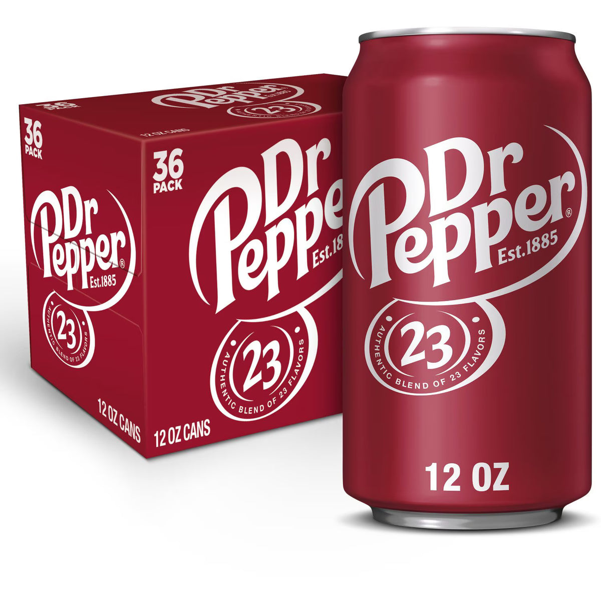 Dr Pepper Soda 36/12oz Cans
