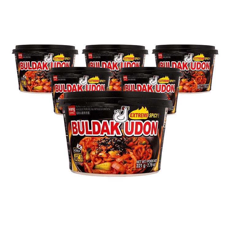 Wang Korea Buldak Udon Spicy 6/7.79oz