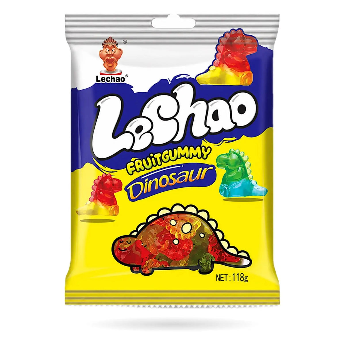 LeChao Dinosaur Shaped Gummy (Import) Candy 118g