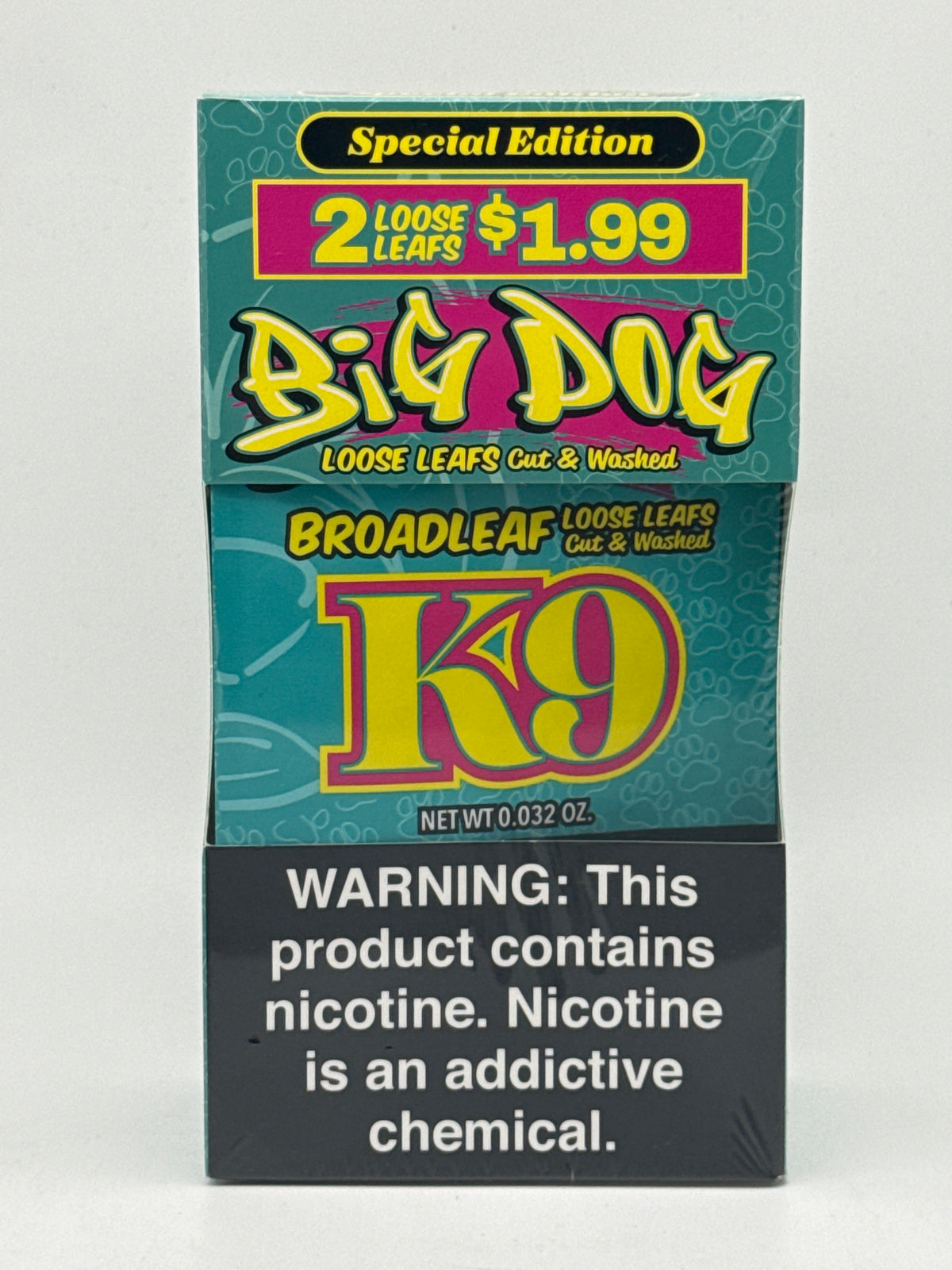 Big Dog 2/$1.99 k9 Dark Leaf 20/2pk