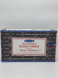 Satya Nag Champa Good Vibes Incense 12c