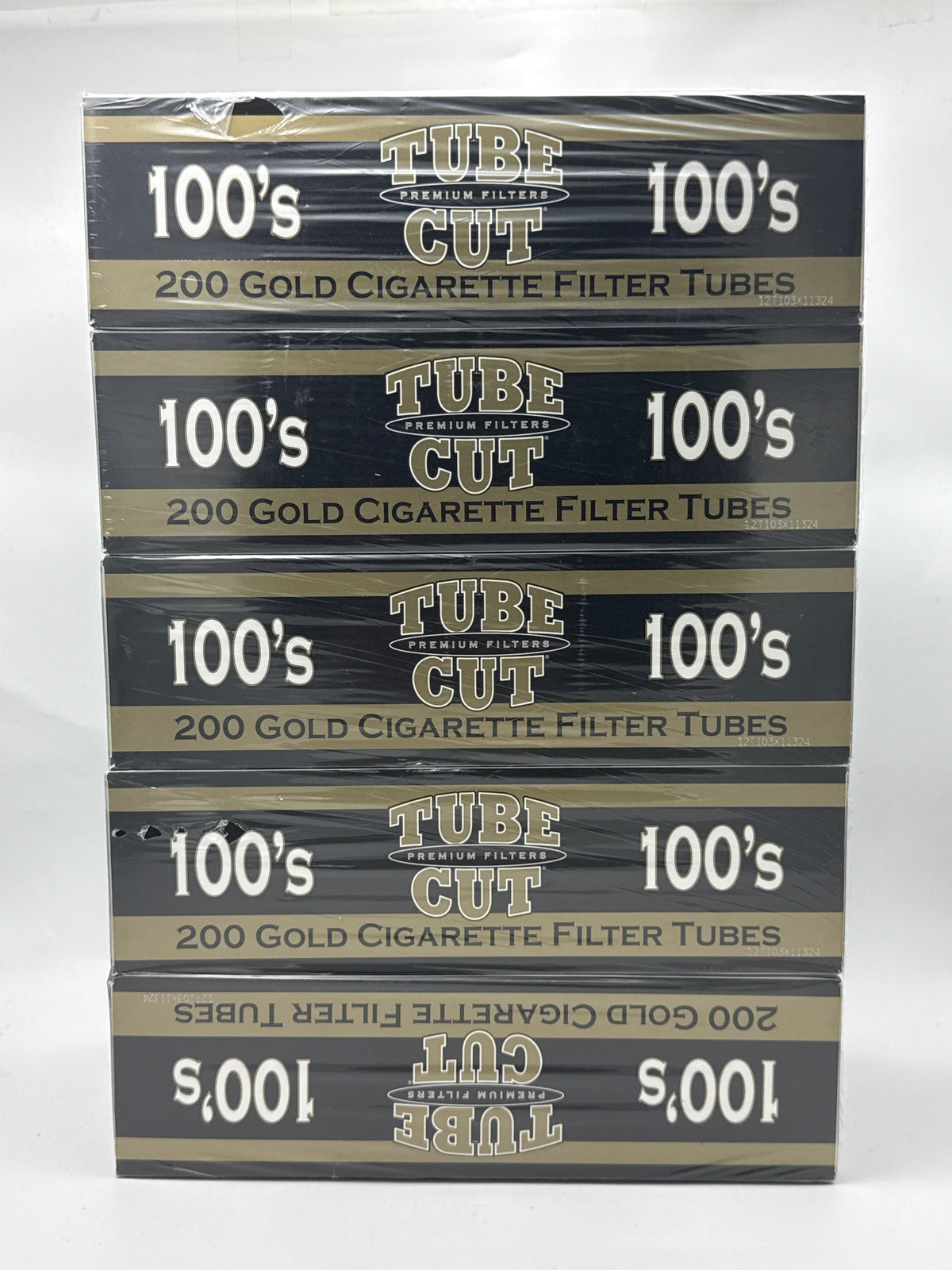 Gambler Tube Cut Cigarette Tubes Gold 100's