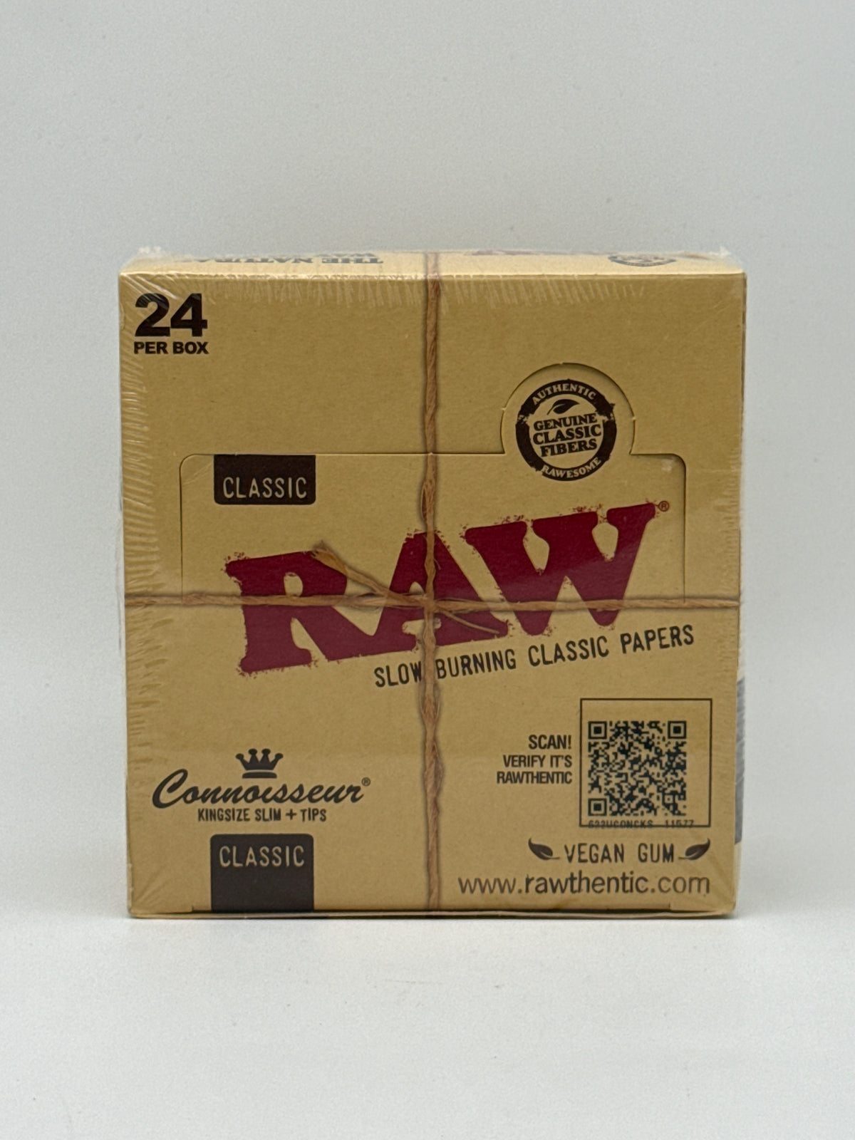 Raw Paper + Tips (King Size) Connoisseur 24ct