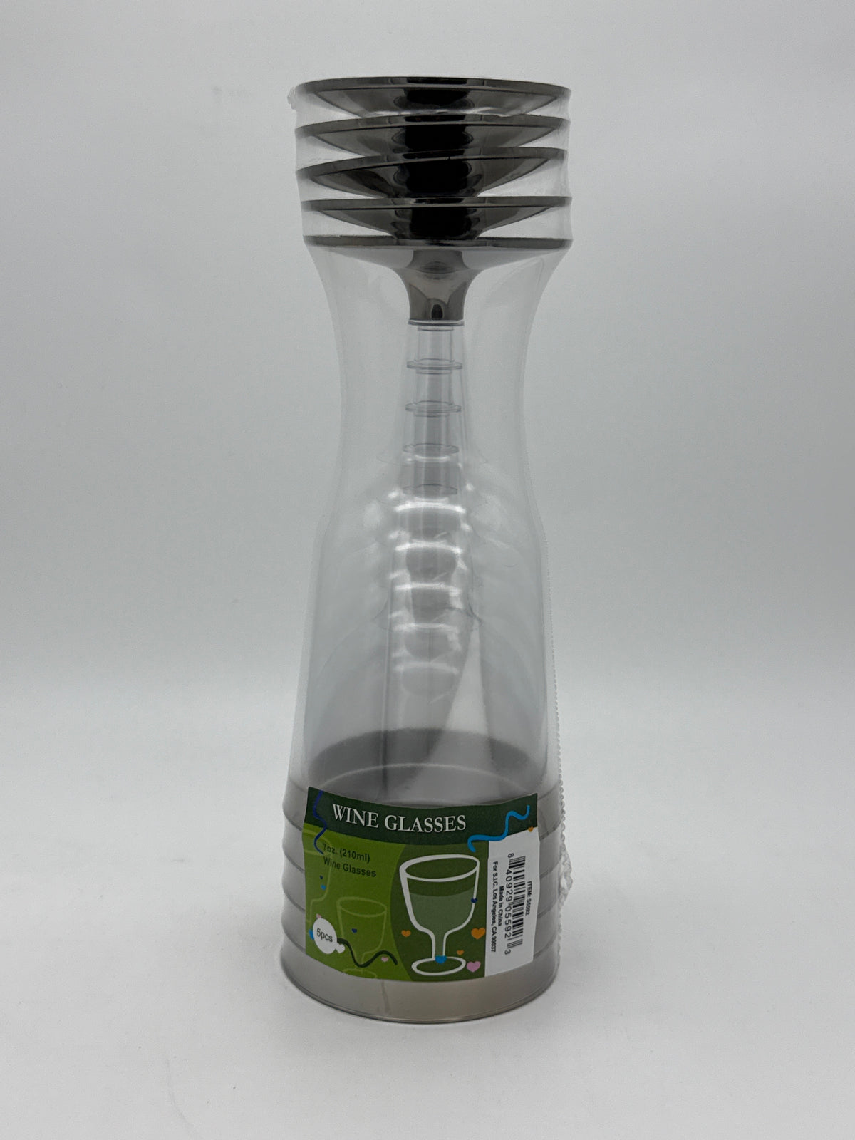 Wine Glasses Plastic Cups 5ct