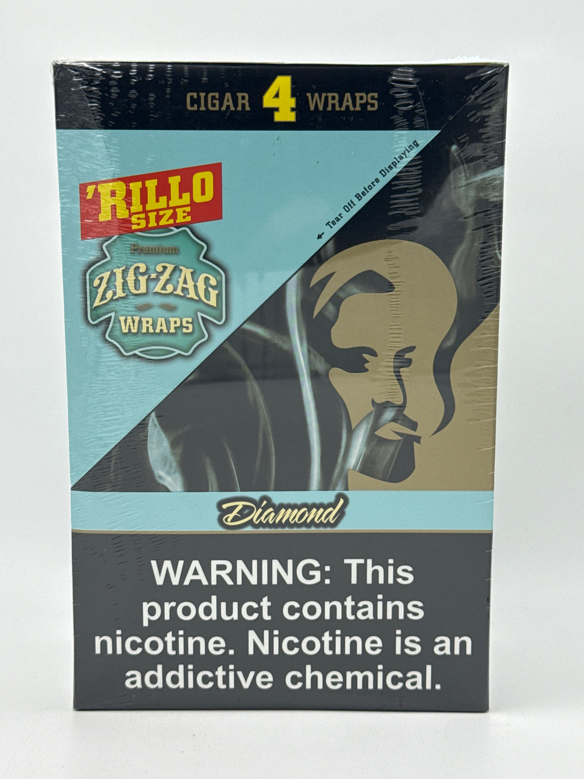 Zig Zag 'Rillo Size 15/4pk Diamond Cigar Wraps