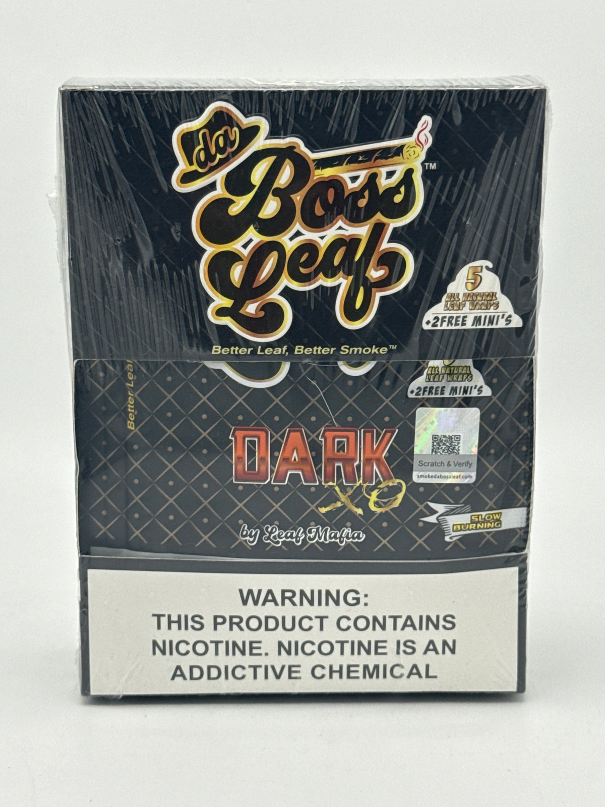 Da Boss Leaf Dark Leaf Wraps 5ct