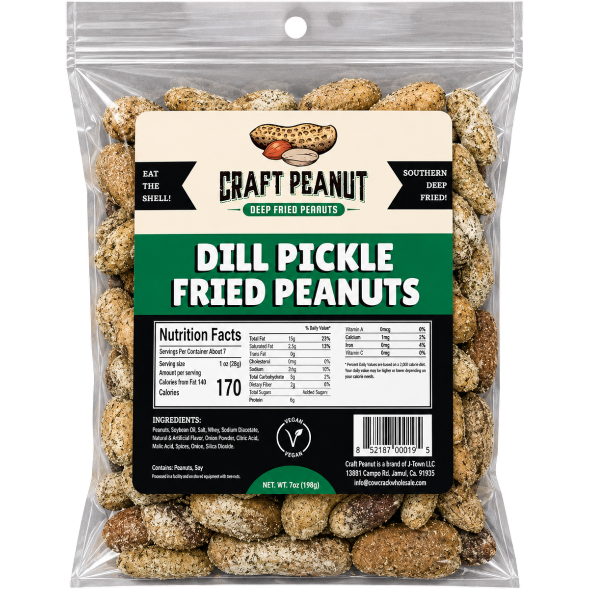 Craft Peanut Dill Pickle Fried 7oz