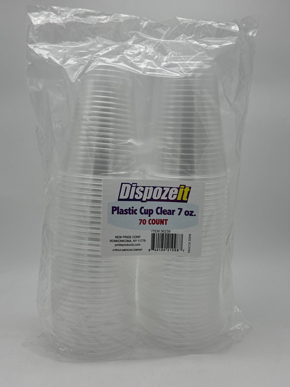 DisPozeIt Clear Cups 7oz 70ct