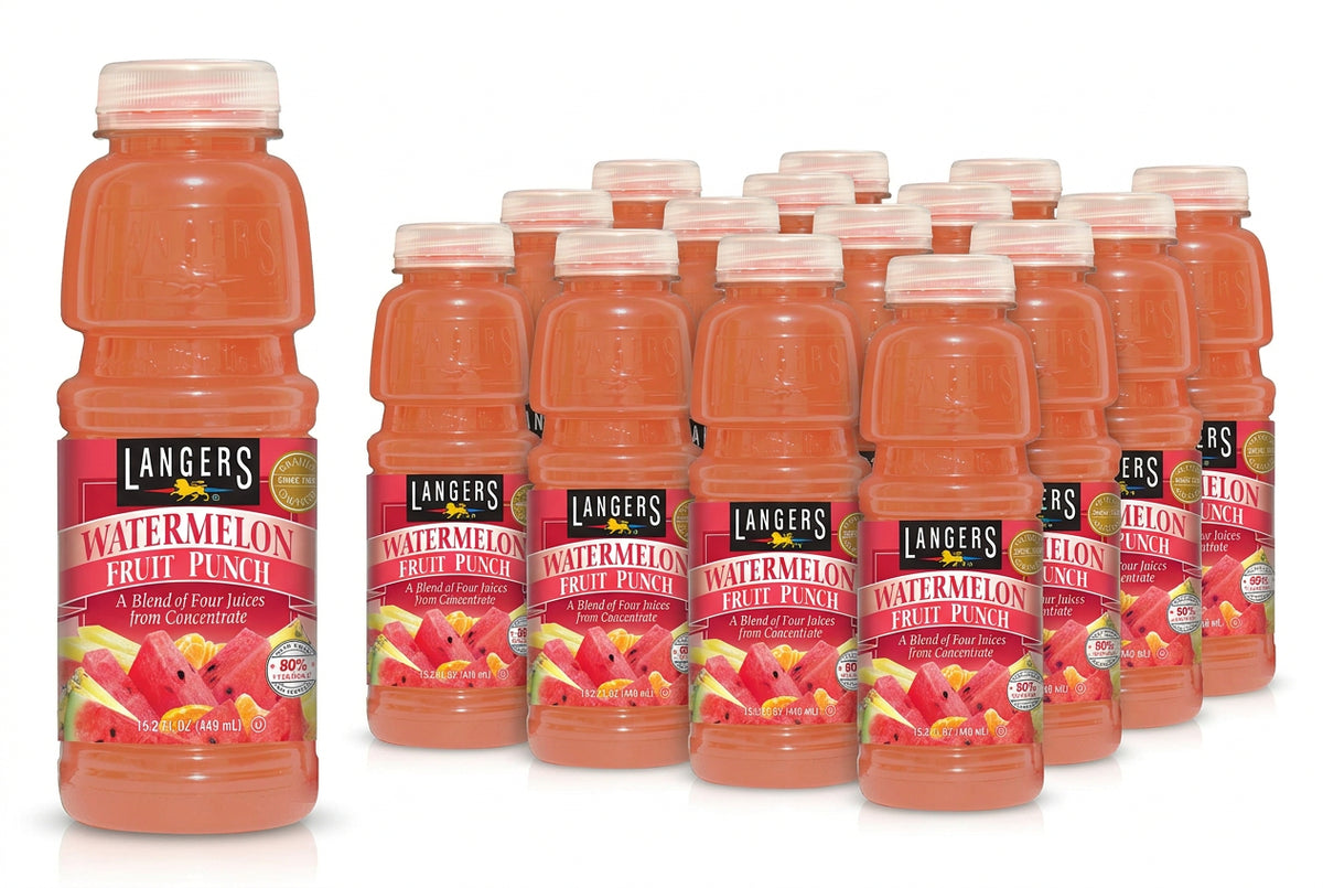Langers Watermelon Fruit Punch 12/16oz LANG16