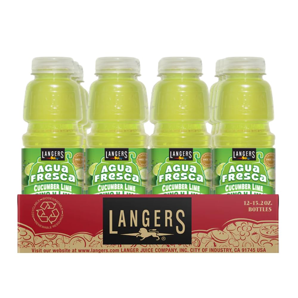 Langers Agua Fresca Cucumber Lime Pepino 12/15.2oz