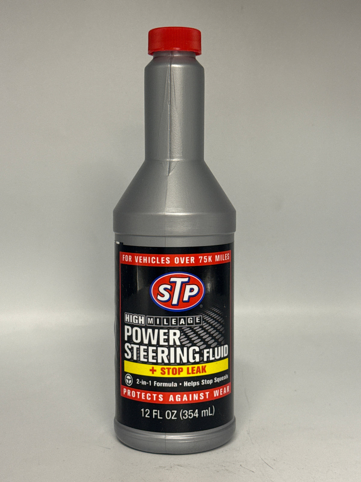 STP High Mileage Power Steering Fluid 12oz (354ml)