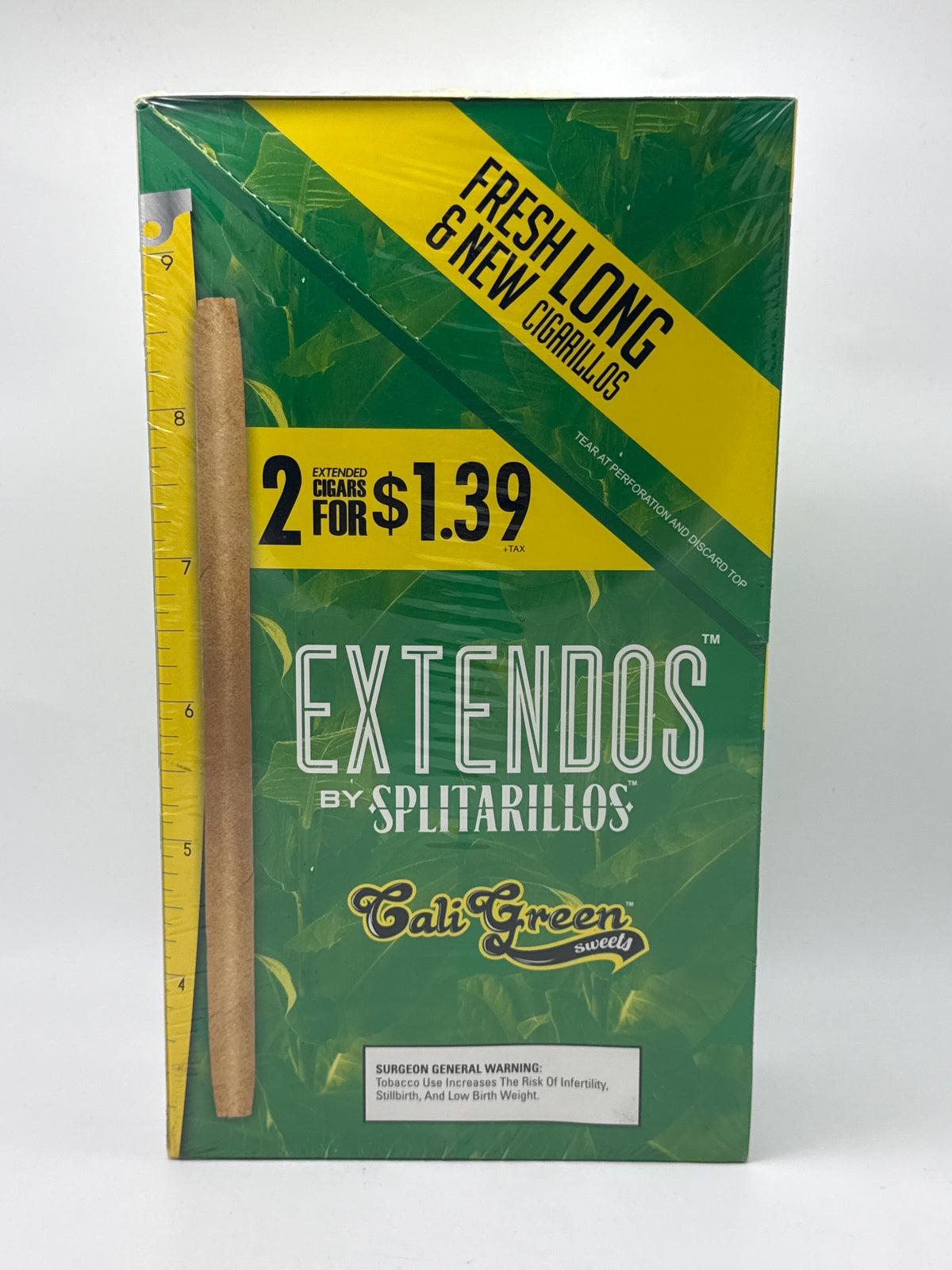 Splitarillos Extendos 2/$1.39 Cali Green 12/2pk