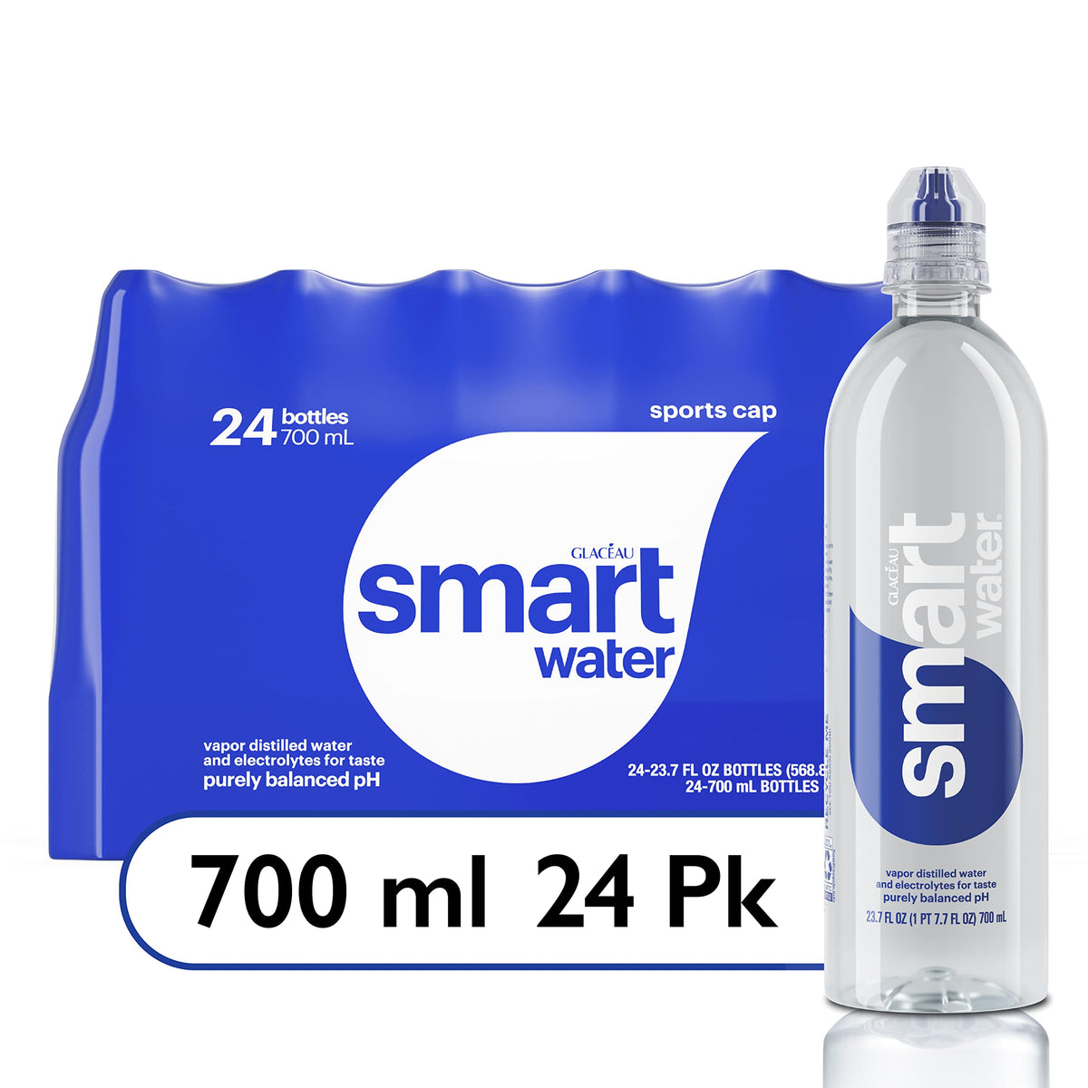 Smart Water 24/23.7oz (700ml) Sport Bottles