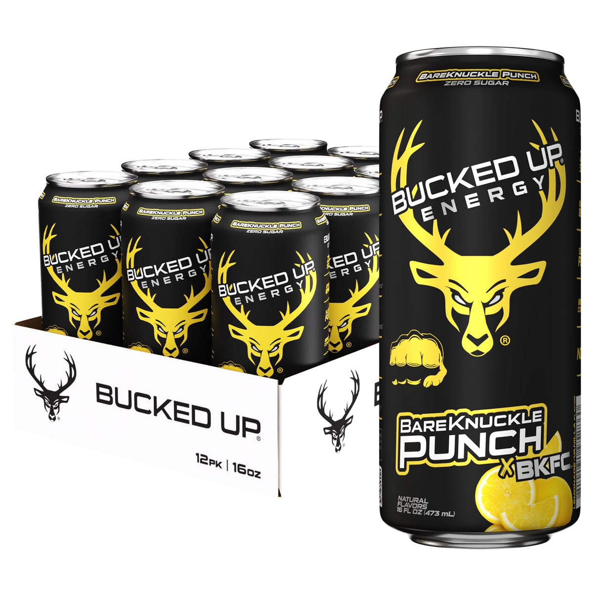 Bucked Up Bare Knuckle Punch Energy 12/16oz
