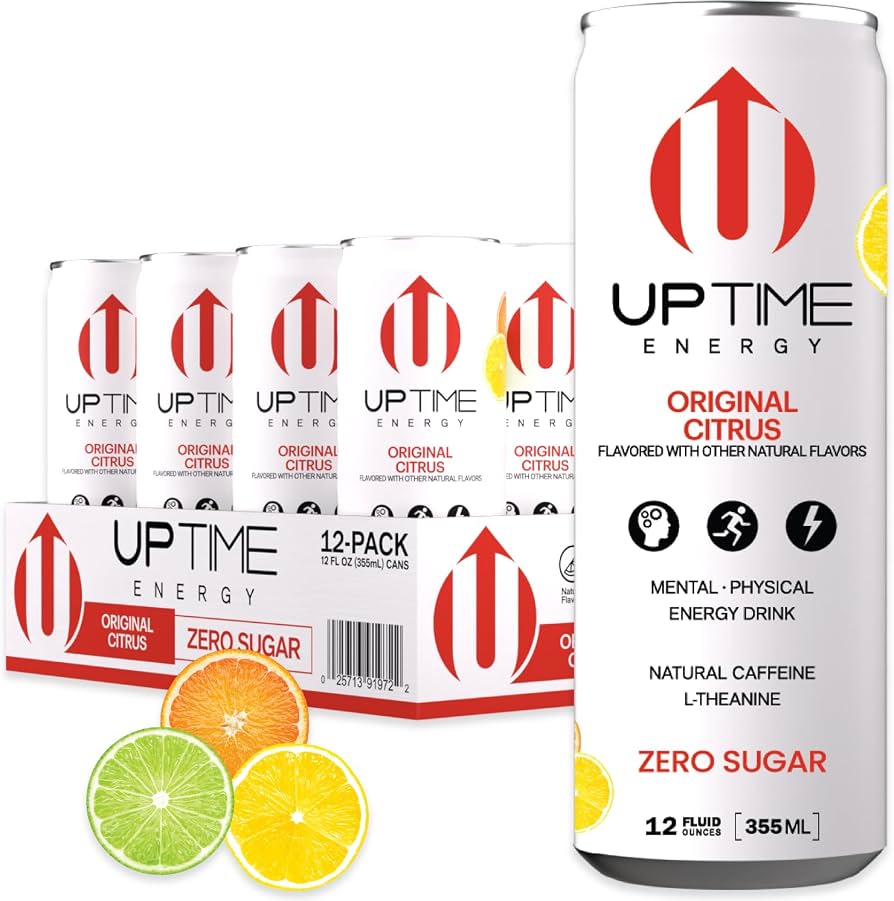 Up Time Energy Original Citrus Zero Sugar 12/12oz