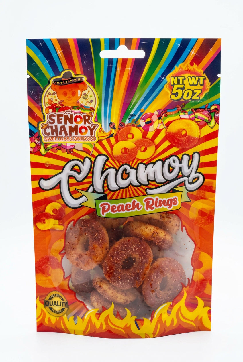 Senor Chamoy Peach Ring Candy 5oz