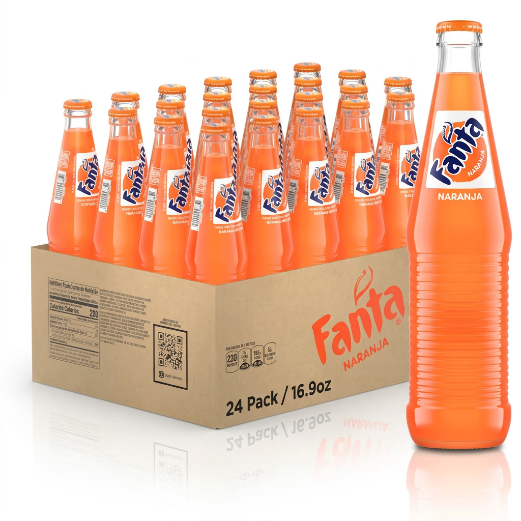 Fanta Glass Orange (500ml) 24/16.9oz Large