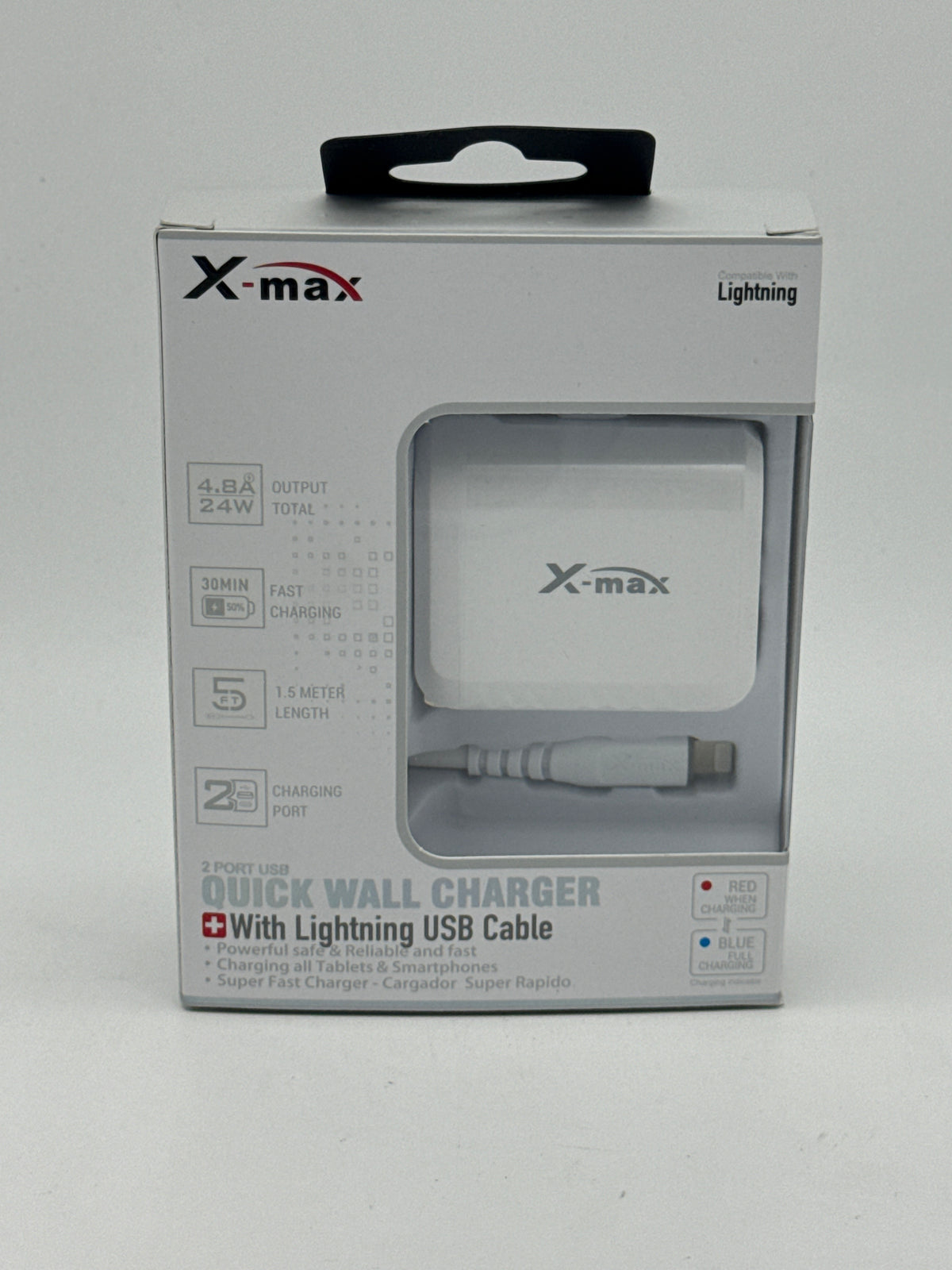 Rexom Wall Charger With White Lightning Cable