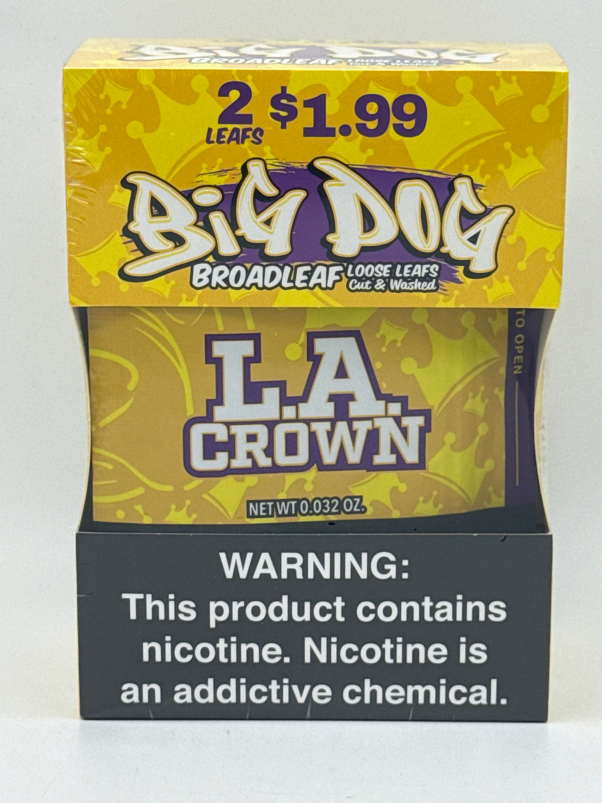 Big Dog 2/$1.99 LA Crown Dark Leaf 20/2pk