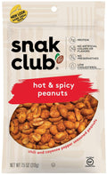 Snack Club Hot & Spicy Peanuts 6ct Bags