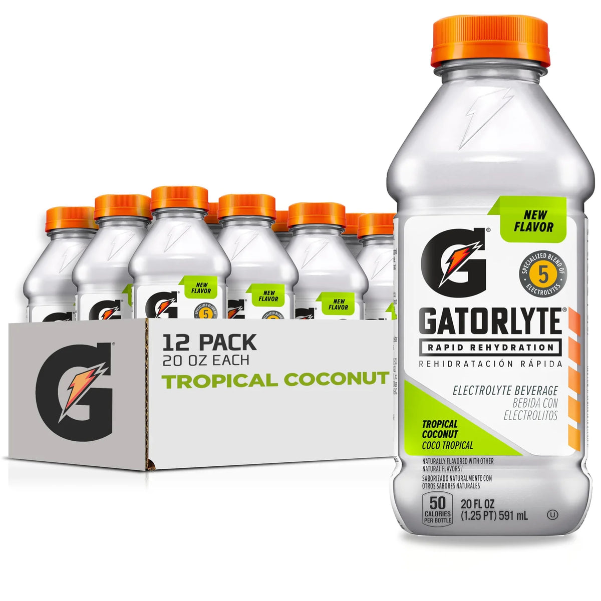 Gatorlyte Tropical Coconut 12/20oz