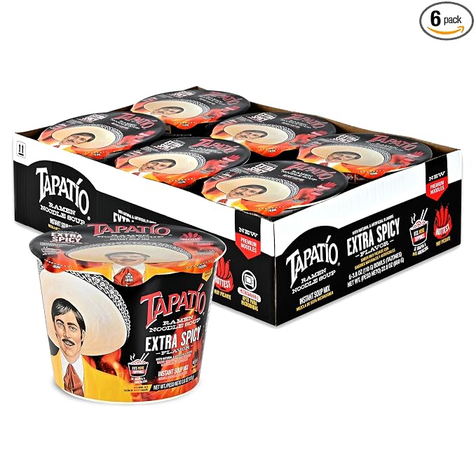 Tapatio Extra Spicy Flavor Noodle Soup 3.8oz