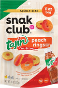 Snak Club Peach Rings 6ct Bags