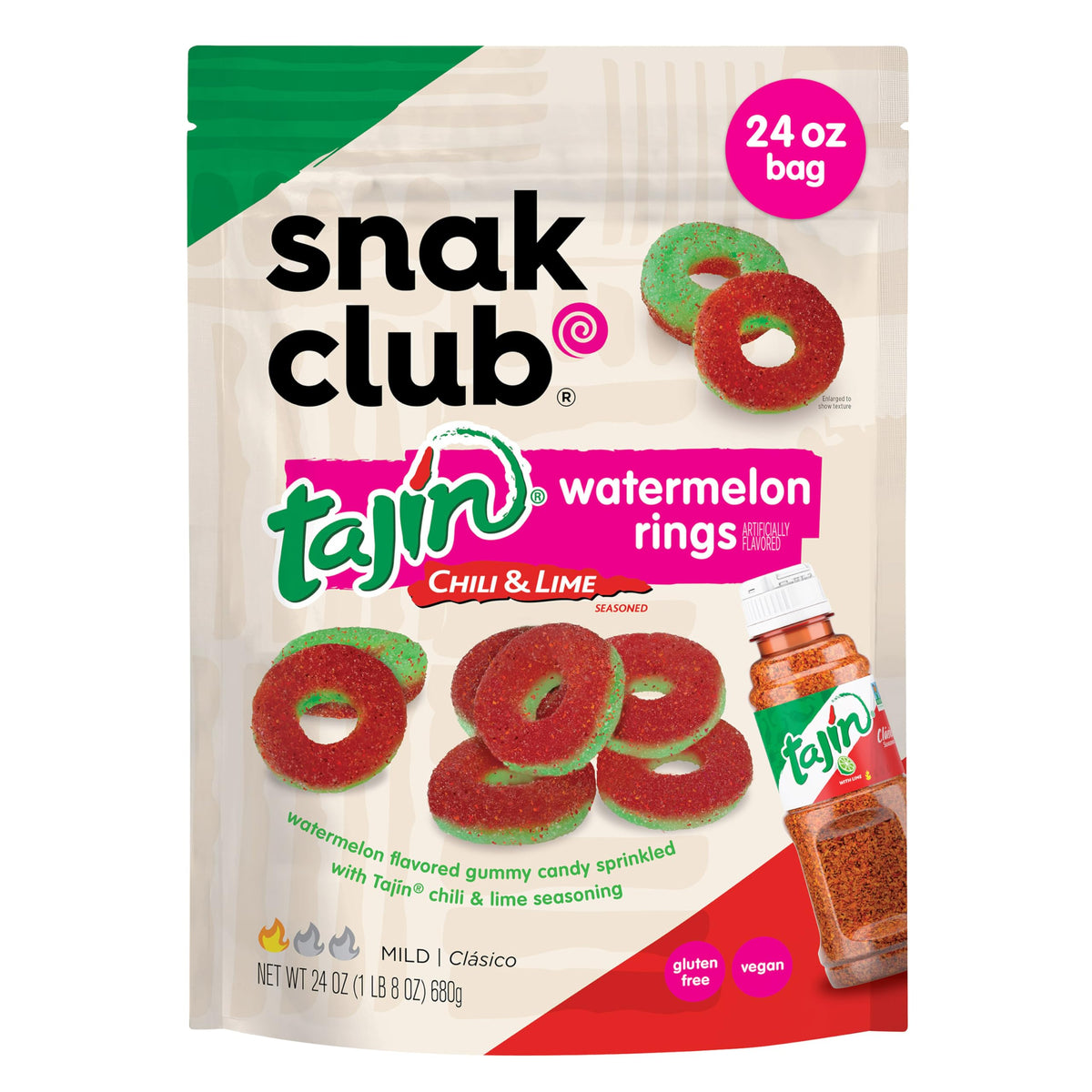 Snak Club Watermelon Rings 6ct Bags