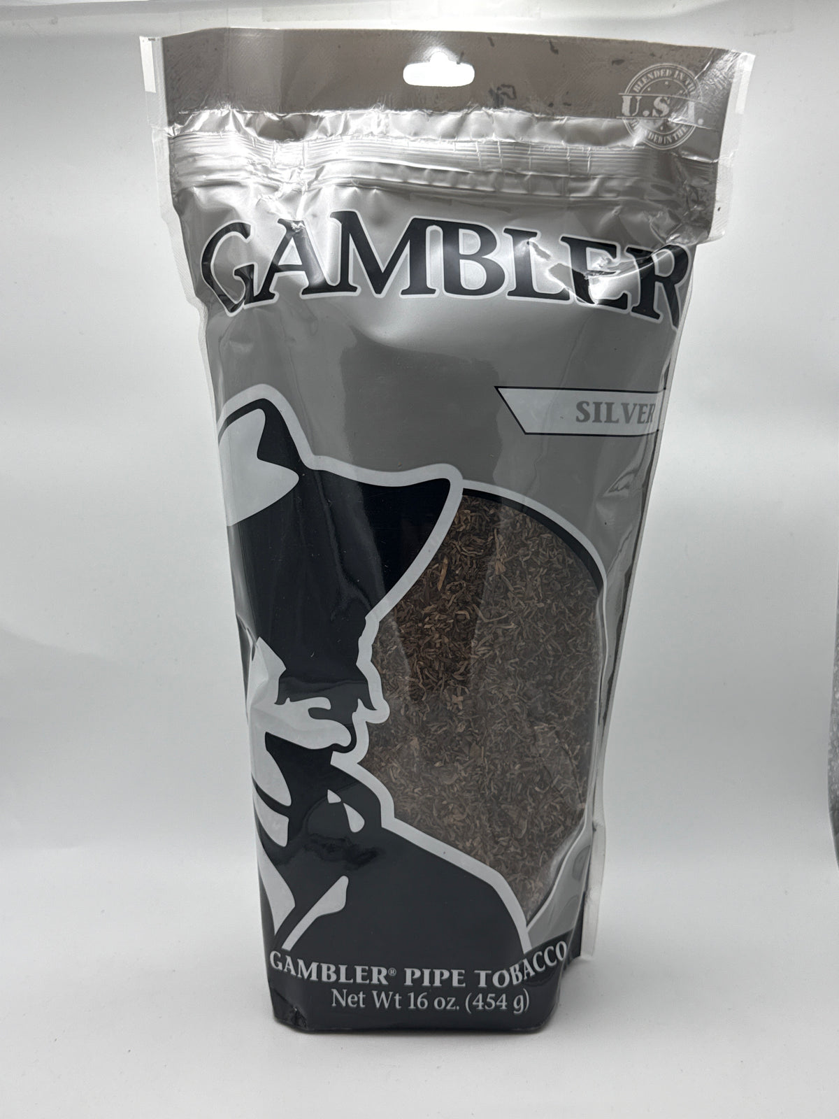 Gambler Pipe Tobacco Silver Net Wt.16oz