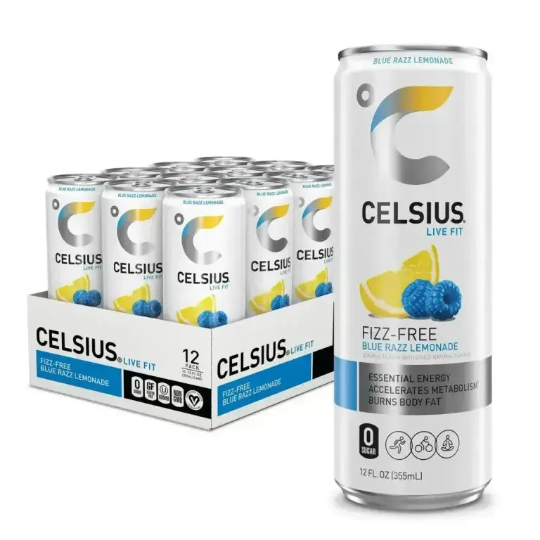 Celsius Fizz Free Blue Razz Lemonade  12/12oz