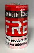 FRE Smooth 15mg 5ct 20 White Pouches