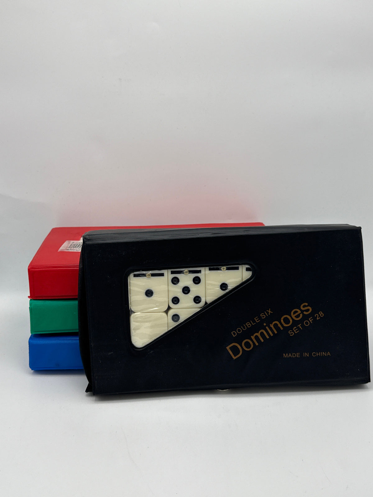 Dominoes Double Six 28ct Leather
