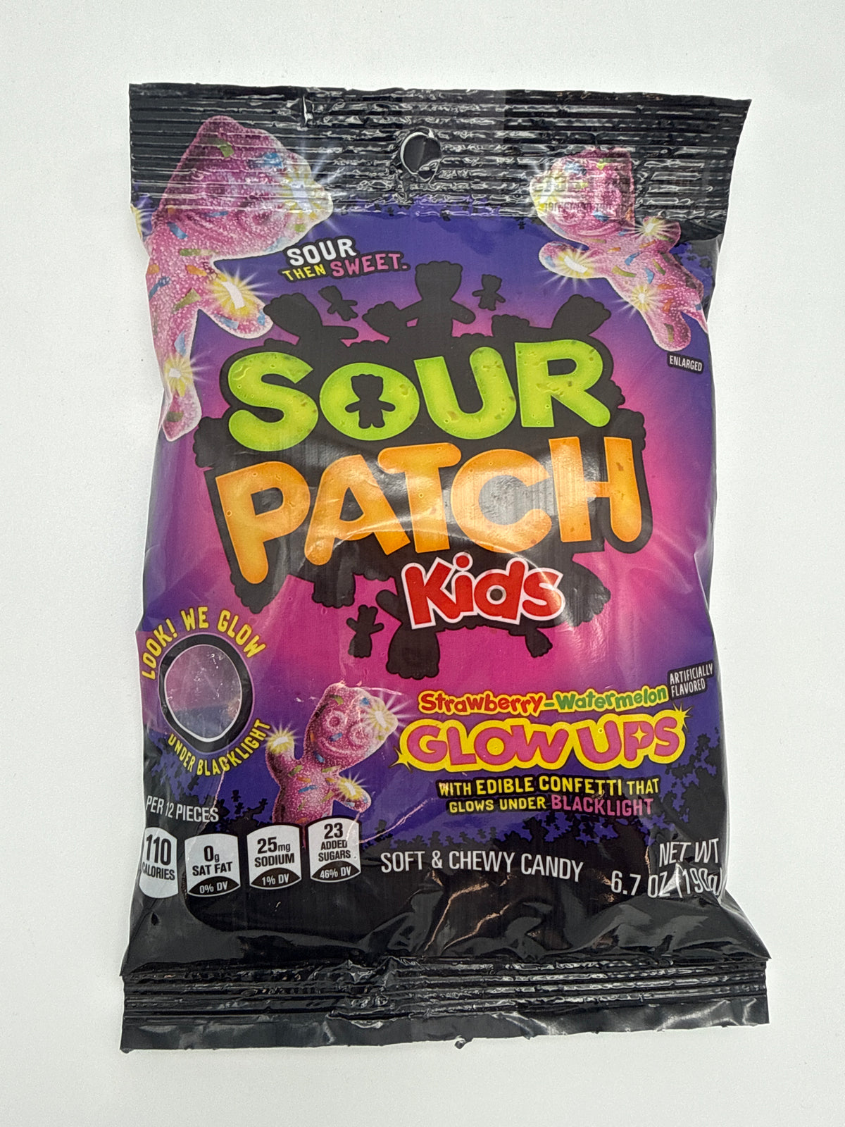 Sour patch Kid Glow Ups 6.7oz Bags 12ct
