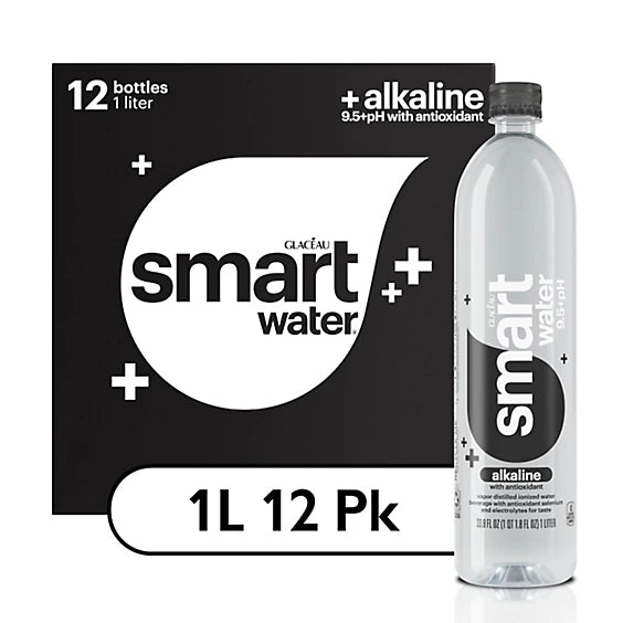 Smart Water 12/33.8oz 1 Liter Alkaline