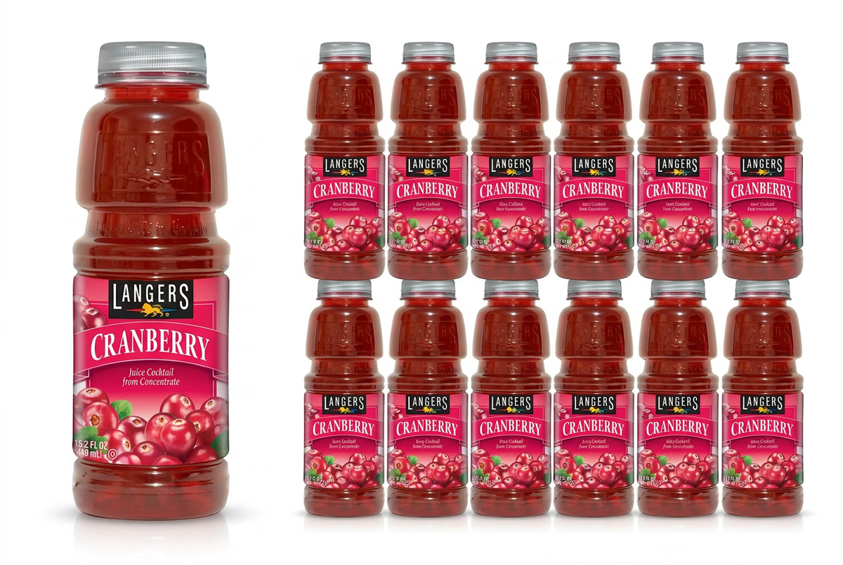 Langers Cranberry 12/16oz LANG16