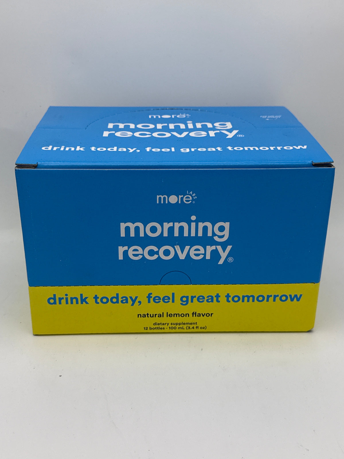 More Morning Recovery Natural Lemon 12ct 100ml